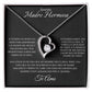 Beautiful Heart Pendant Forever Love Necklace For Mother - Madre Hermosa